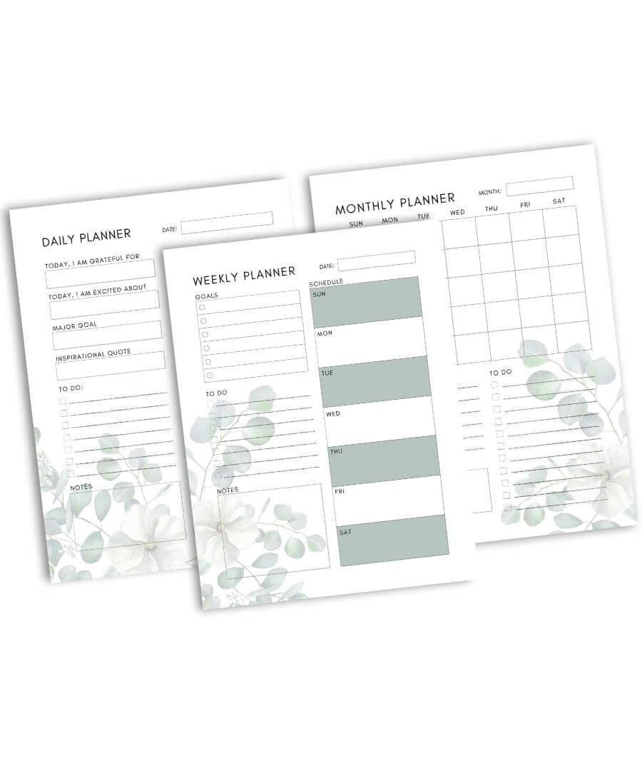Daily, Weekly, & Monthly Planner Bundle – Christian Motivational ...